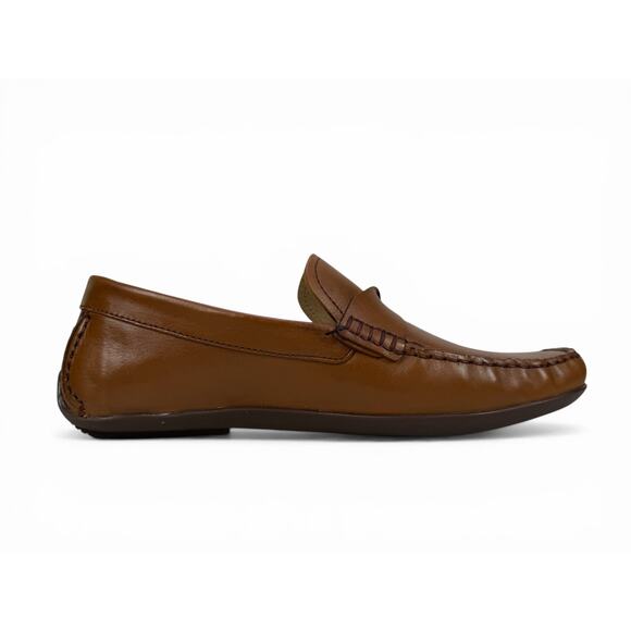 Marc Joseph Plymouth Driver Loafer Mens 10 Brown Nappa Leather Slip On‎ Moccasin